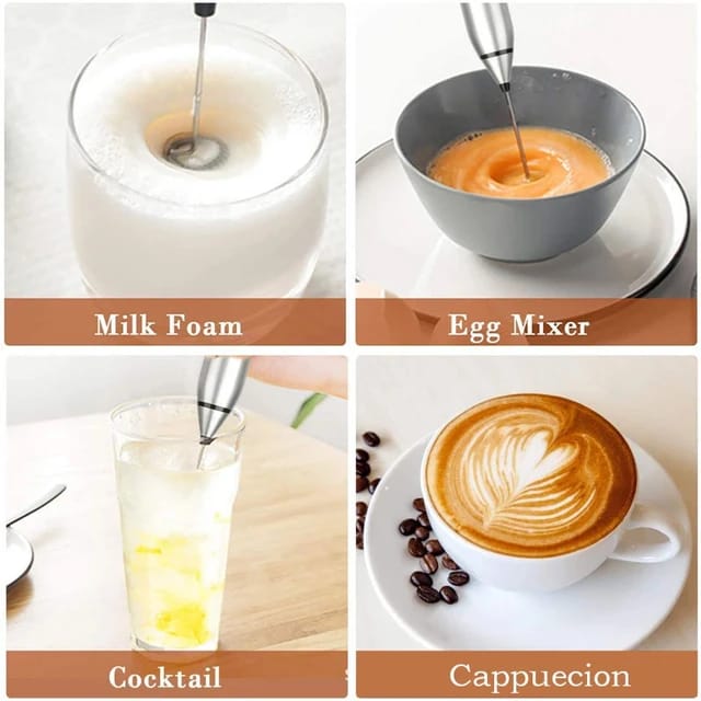 ☕ Automatic 2-in-1 USB Rechargeable Milk Frother & Coffee Beater ✨ 🥛 Make Café-Style Drinks at Home! ☕