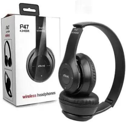 special  🎧 P47 Wireless Stereo Headphones – Black